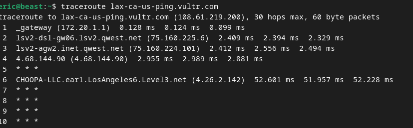 RedAzuki_'s tweet photo. @CenturyLink Thanks for the response. The latency and inefficient routing issues are a constant thing. The issue is still occurring. Traceroute attached. No need to DM. This is a network wide issue if your NOC isn't aware of, I can't help you. https://t.co/cbPhtkvnuI