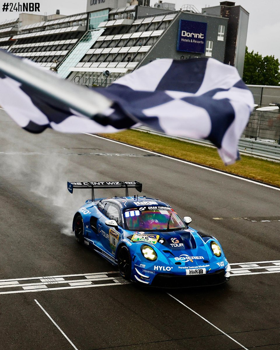 BACK TO BACK WINNER: Laurens Vanthoor and Patric Niederhauser win the second 4h race of the weekend with the Scherer Sport PHX #16 Porsche 911 GT3 and secure the double win of the Qualifiers 2025! 🏆🤝 #24hNBR #24hNBR2025