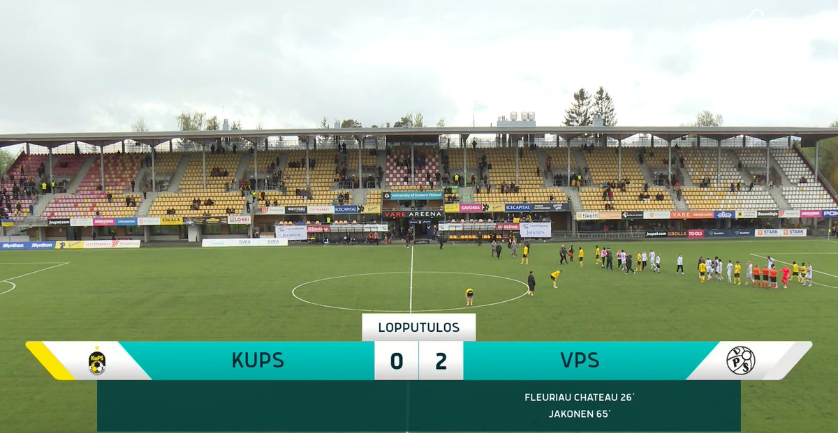 ramilouke's tweet photo. Loistava esitys tänään Kuopiossa, kun @VPS1924 kaataa kotijoukkueen erinomaisella esityksellä. Kiitos, tack! #veikkausliiga https://t.co/ukLG10bmkz