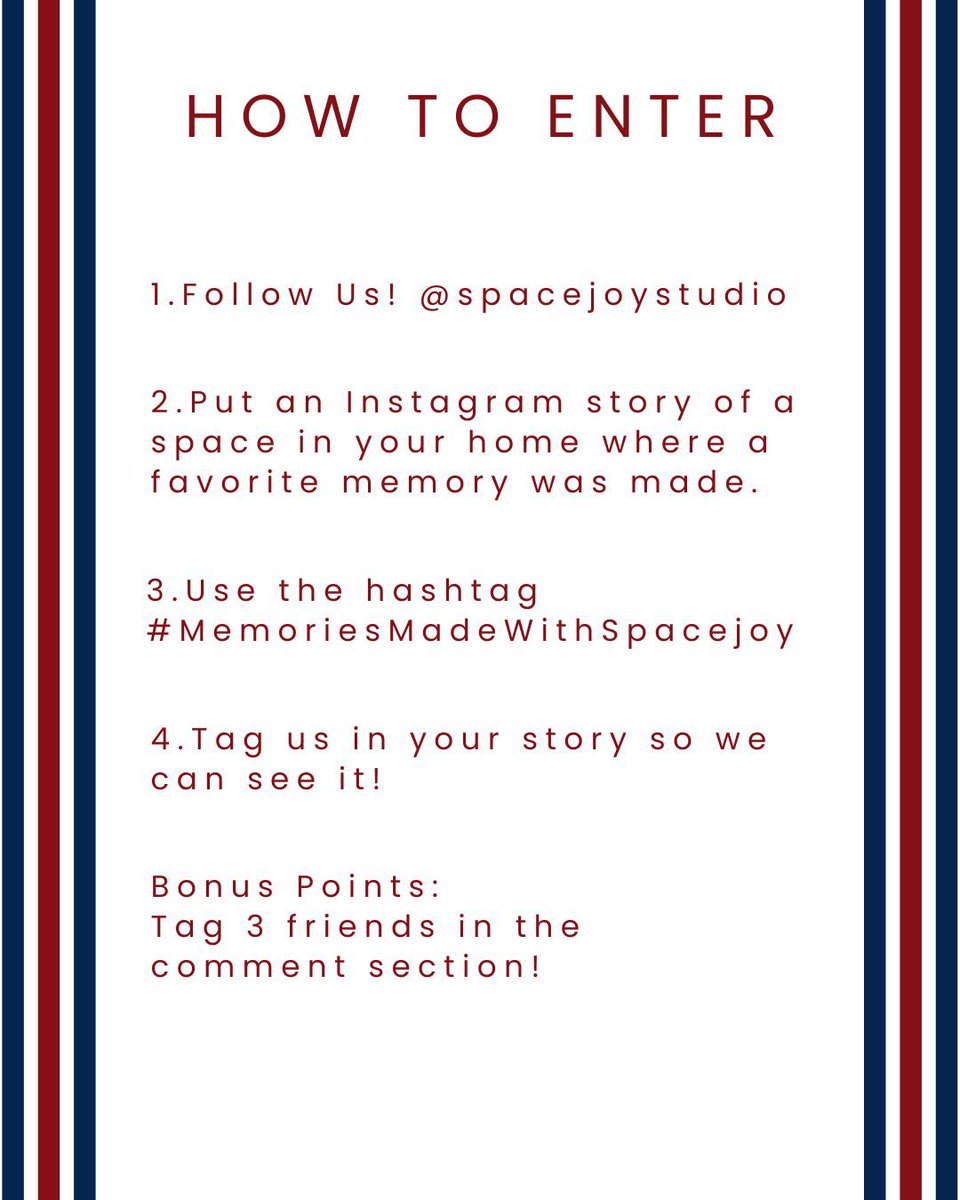 spacejoyapp's tweet photo. This Memorial Day, we’re celebrating the spaces where memories are made 💫

Want to win a Premium Design Package worth $299 + a $250 Furniture Store Gift Card? Visit https://t.co/hJLaG0XjZG  
Memorialday#giveaway#homedesign#decor#sale#spacejoy https://t.co/4VTZOd7bUl