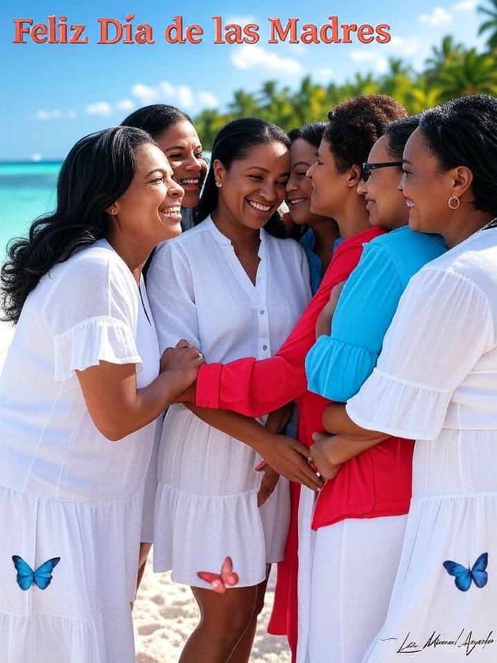 ¡Feliz Día de las Madres, mis queridas madres dominicanas! En cada rincón de nuestra Quisqueya, ustedes son la chispa, el sabor y el corazón de la familia. Con su fe inquebrantable, su espíritu luchador y su contagiosa alegría, nos inspiran cada día. Que la bendición de Dios las