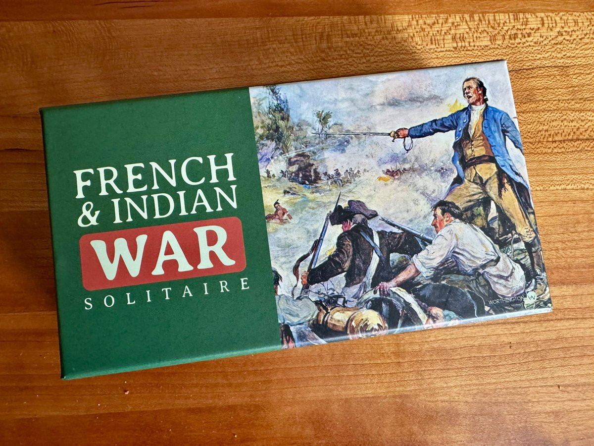 kimbervanry's tweet photo. Holiday weekend game arrival with French &amp; Indian War Solitaire from Worthington Games.

#boardgames
#boardgaming
#wargames
#wargaming
#solitairegames
#solitairegaming
#worthingtongames
#frenchandindianwar https://t.co/1BiKlgfZgk