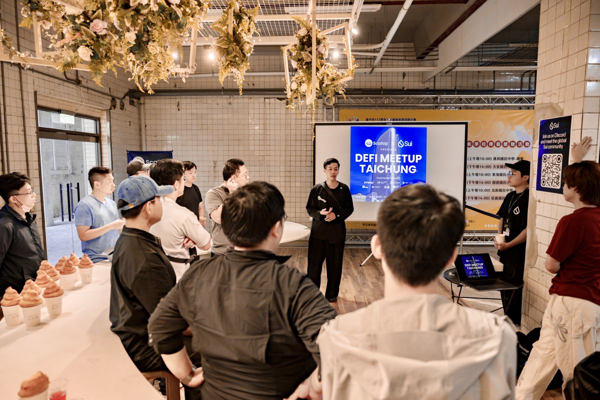 🐚 Scallop x Sui DeFi Meetup Taichung 💧

水家人台中聚會圓滿落幕！必須說 Scallop 真的讚讚 👍👍

這次活動參與者有 DeFi 老 OG、水生態大佬、黑克松團隊，還有軟體業 PM 和傳統金融從業者等一同共襄盛舉 Scallop 活動 🙌

隨著 #Sui 在台不斷深耕，越來越多人加入到了水生態！