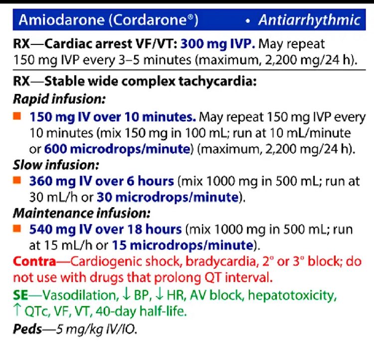 Amiodarone Side Effects. 
youtu.be/oLkPcapyOLw