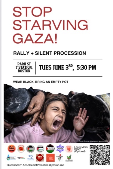 Stand Outs Against Starvation of Gaza - June 3