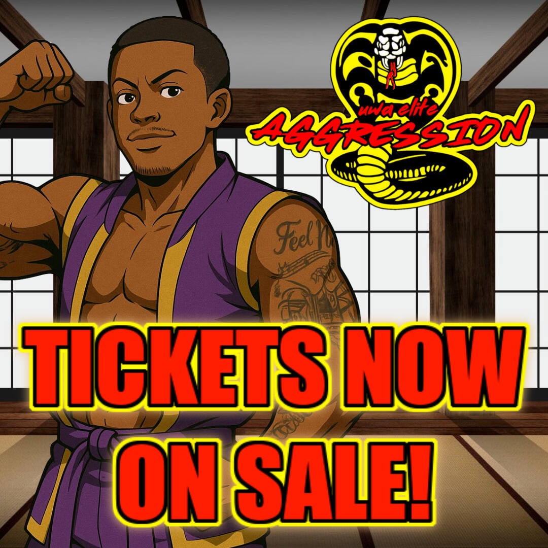 UWA Elite returns to South River, NJ on Saturday, June 14th with Aggression, presented by Tiger Schulmann's Martial Arts of East Brunswick!

Advance Tickets for UWA Elite Aggression are available right now exclusively on UWAElite.com!

Ringside Seat: $25 - Includes a