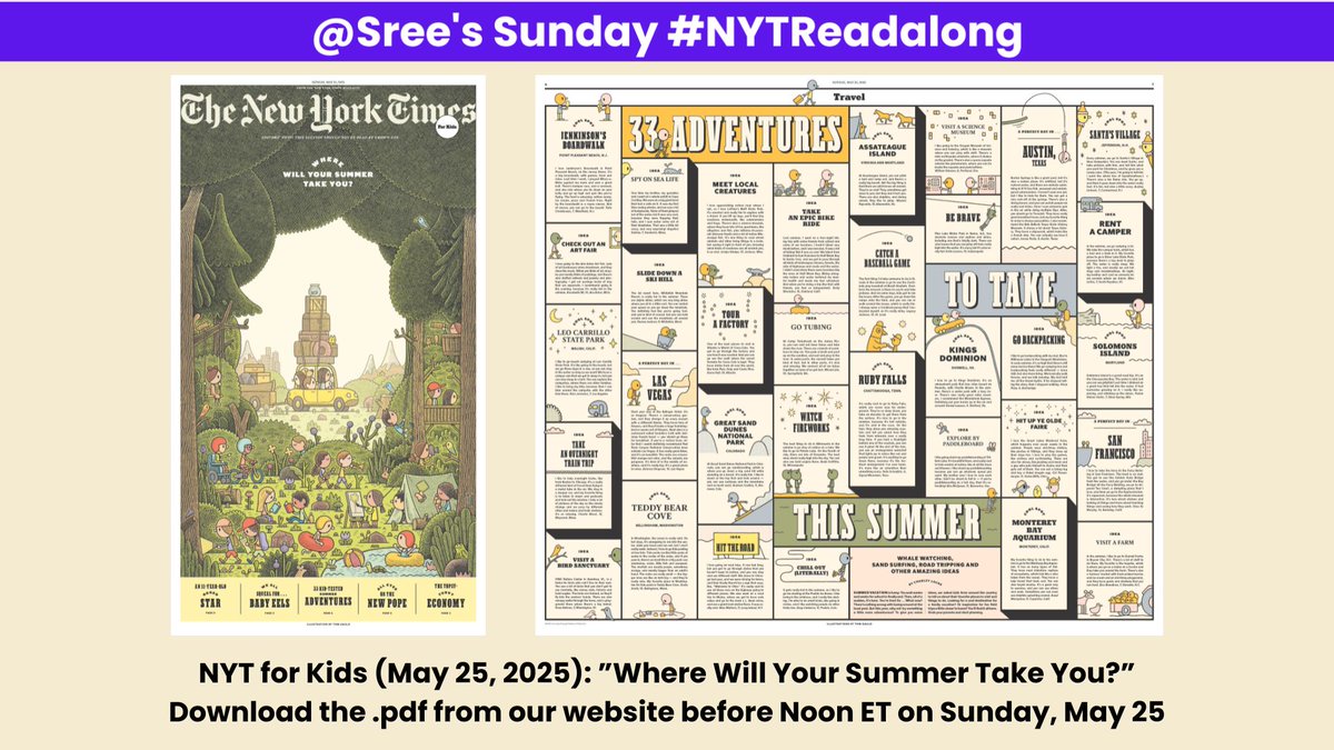 <a href="/SFDoug/">Doug Levy</a> <a href="/shashib/">Shashi Bellamkonda</a> <a href="/JuntaeDeLane/">Juntae DeLane #DigitalBranding</a> <a href="/RoseHorowitz31/">Rose Horowitz, #WomenToFollow💃🏼</a> <a href="/CauveryMadhavan/">Cauvery Madhavan</a> <a href="/BigGreenPen/">Paula Kiger (She/Her)</a> <a href="/DrSujanaENT/">Dr. Sujana Chandrasekhar</a> <a href="/waynekamidoi/">Wayne Kamidoi</a> <a href="/jswatz/">John Schwartz</a> <a href="/digimentors/">Digimentors</a> ⏳  Time is running out. You can still get a .pdf of the print-only #NYTKids for free from our <a href="/digimentors/">Digimentors</a>  website, through a special arrangement with The New York Times. (Only available until Noon ET on Sunday.) 

If you miss it, send me a DM. 

🔗tinyurl.com/nytkidswebmay2…