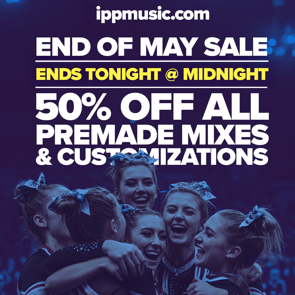 IPPMusic's tweet image. Last chance to save big on your 25-26 premade mixes!
#ippmusic #cheermusic #memorialdaysale