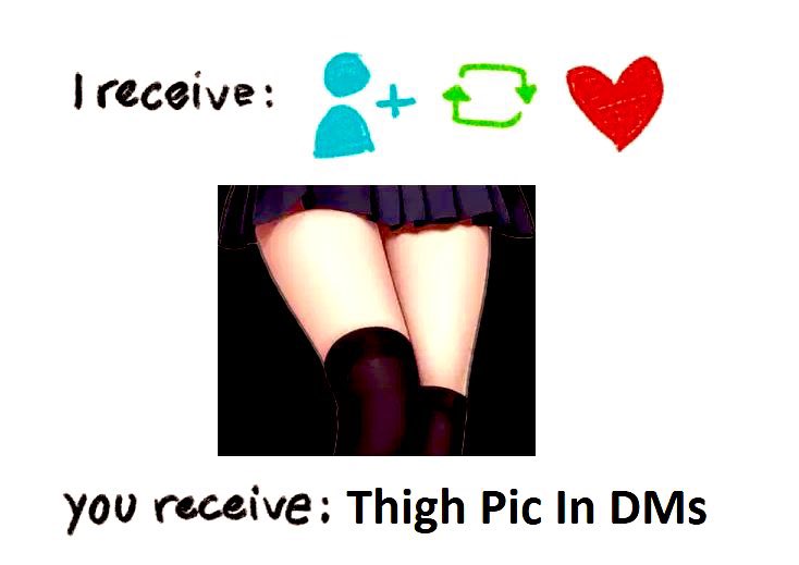 What about a new thigh pic on the timeline instead 🤔💜👀