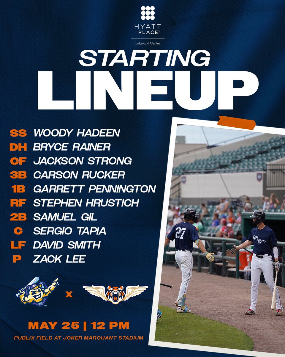 LkdFlyingTigers's tweet image. Sunday Starters ☀️