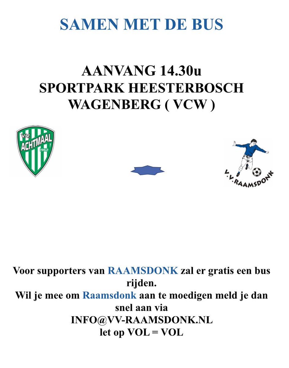 Voetbalvereniging Raamsdonk (@vvraamsdonk) on Twitter photo 