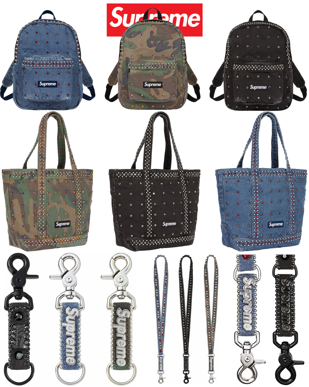 Supreme x b.b. Simon Denim Lanyard Black Supreme®/b.b. Simon💠 We