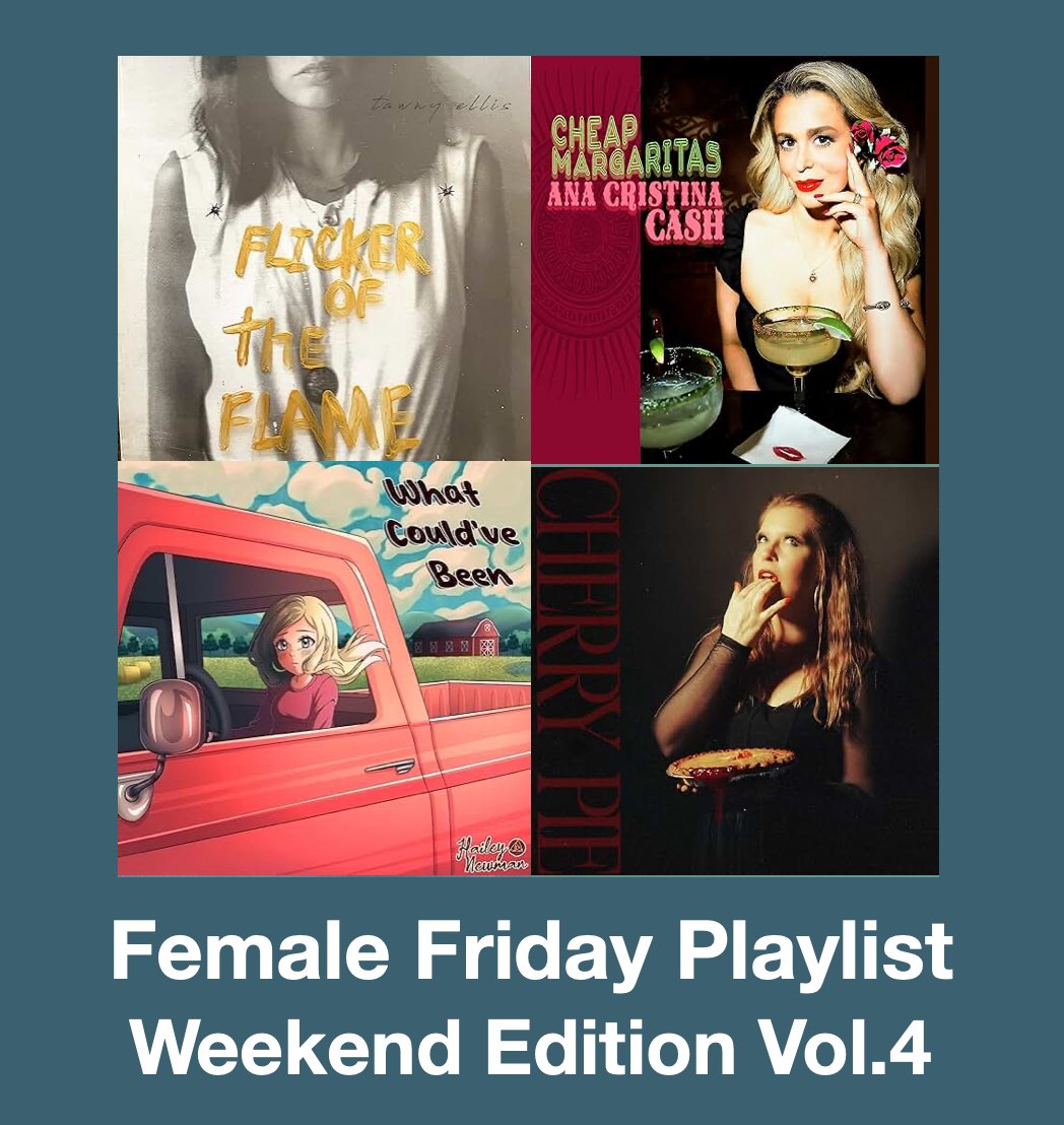 Scott Kash (@scottkash88) on Twitter photo NEW #FemaleFriday Top #NewCountryMusic Releases
<a href="/TAWNYELLIS/">TAWNY ELLIS</a> Flicker of the Flame
<a href="/anacristinacash/">Ana Cristina Cash</a> Cheep Margaritas
<a href="/Hailey_Newman/">Hailey Newman</a> What Could've Been
<a href="/caryndixonmusic/">Caryn Dixon</a> Cherry Pie
#Spotify
rb.gy/cvdtlx
#NewMusic2025 #Country #WomenOfCountry NEW #FemaleFriday Top #NewCountryMusic Releases
<a href="/TAWNYELLIS/">TAWNY ELLIS</a> Flicker of the Flame
<a href="/anacristinacash/">Ana Cristina Cash</a> Cheep Margaritas
<a href="/Hailey_Newman/">Hailey Newman</a> What Could've Been
<a href="/caryndixonmusic/">Caryn Dixon</a> Cherry Pie
#Spotify
rb.gy/cvdtlx
#NewMusic2025 #Country #WomenOfCountry