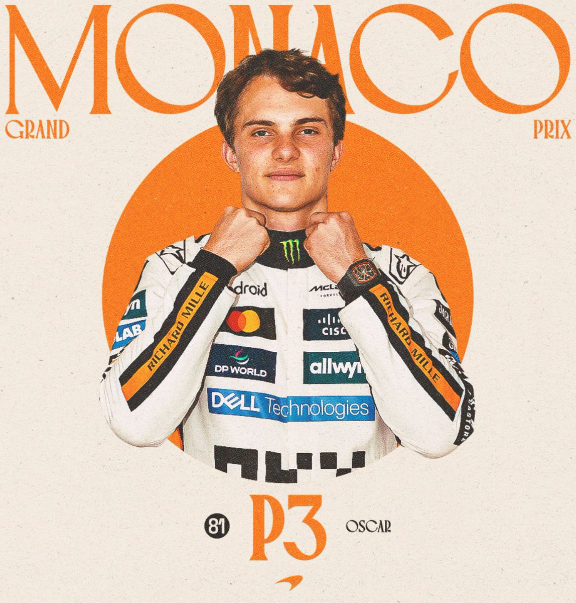 RusselSprout's tweet photo. It’s all been leading to this, it’s Monaco baby!
@LandoNorris @OscarPiastri @McLarenF1 🧡🧡
Double podium in Monaco 🏆🏆
#M7AReborn #NeverStopRacing #MonacoGP https://t.co/UcwSpjVihh
