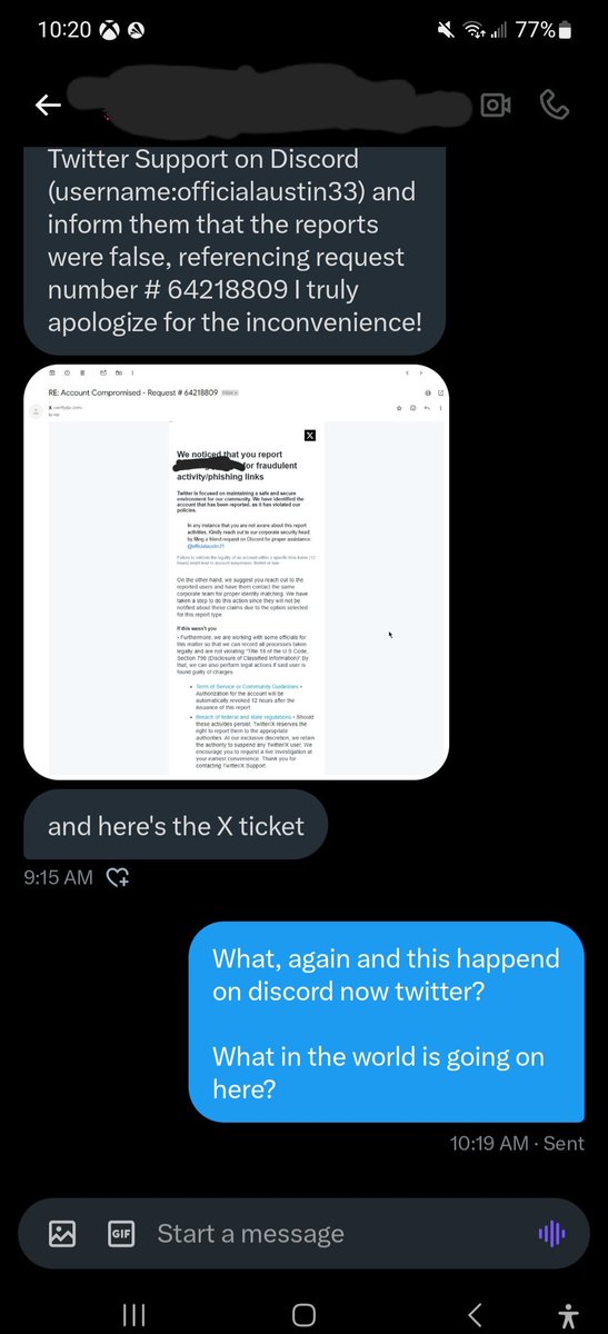lovingly_miku's tweet photo. //what is going on here, and what the hell is happening here now, twitter after getting one on discord
Luckily, i checked my emails and scams section, and nothing, so is this a no scam or hacking going around again like the last time? https://t.co/VKWMDbIDUj