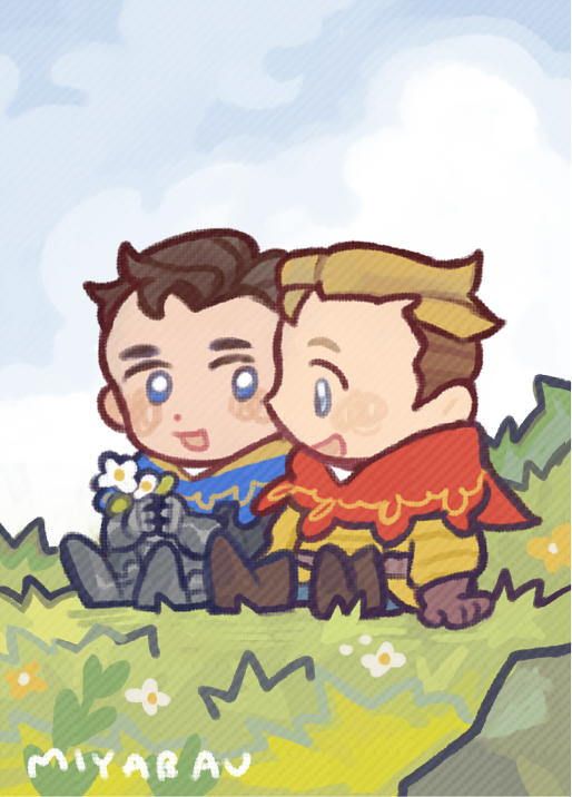 miyabau's tweet photo. [art/kcd] i put them in a little field :) #kcd2 #hansry https://t.co/ZnCT9fvfsv