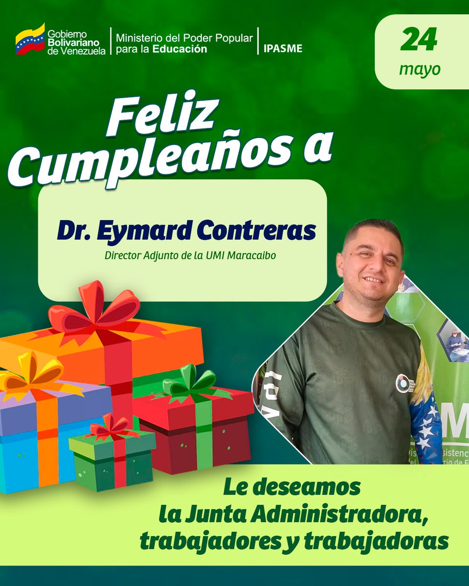 ¡Gracias totales <a href="/ipasme_mcbo/">IPASME Maracaibo</a>!

#Cumpleaños 🎂