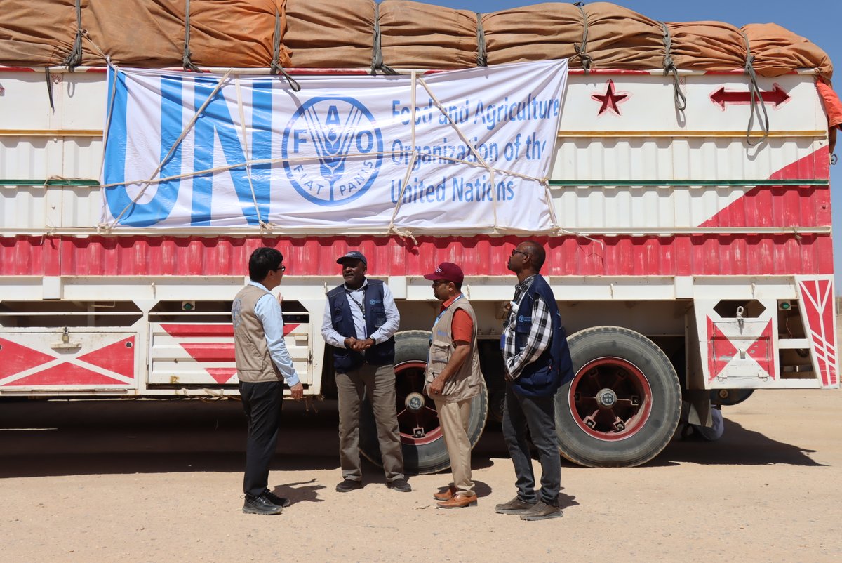 FAOSudan (@faosudan) on Twitter photo #HappeningNow
8 trucks carrying 426 MT of sorghum seeds have departed today to Kordofan, thanks to the generous support of <a href="/EU_SUDAN/">European Union In Sudan</a>.
This is part of a larger effort to deliver 1065 MT of seeds to vulnerable communities in North & South Kordofan States.
#WithSudan #HappeningNow
8 trucks carrying 426 MT of sorghum seeds have departed today to Kordofan, thanks to the generous support of <a href="/EU_SUDAN/">European Union In Sudan</a>.
This is part of a larger effort to deliver 1065 MT of seeds to vulnerable communities in North & South Kordofan States.
#WithSudan