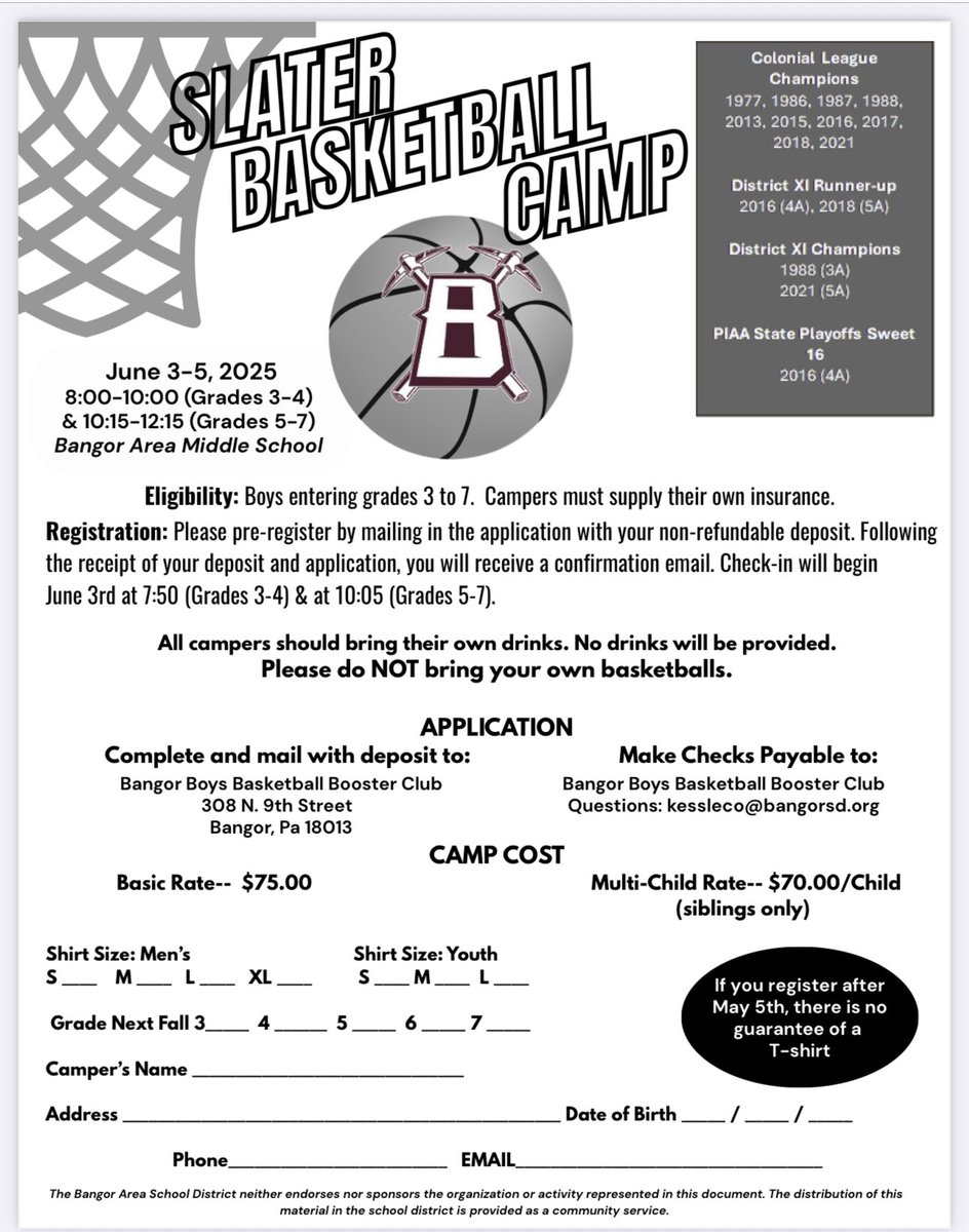 Bangor Boys Basketball Booster Club tweet media