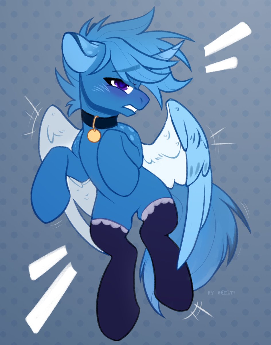 Stockings, wings and a little sass! 💙✨
.
.
#mlp #pony #Commission #digitalart #ocart #brony #art #sexy