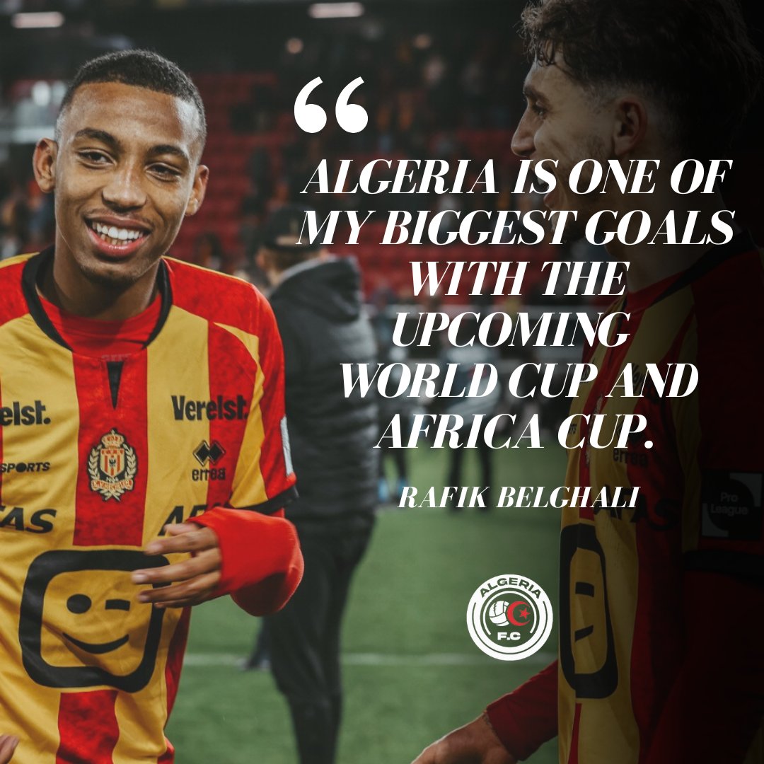 KV Mechelen right-back Rafik Belghali is clear about his objective: playing for the Algeria national team 🇩🇿⚽️