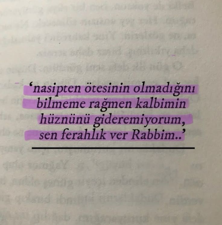 sen ferahlık ver Rabbim..’