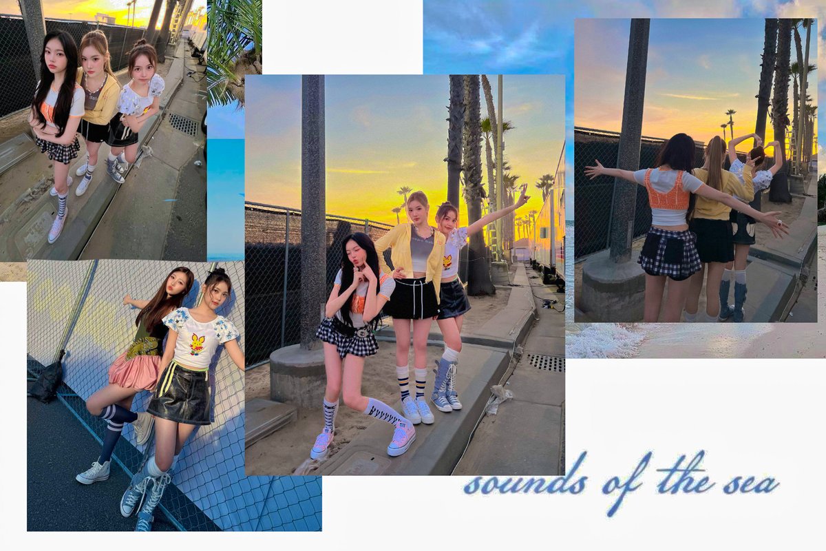 Sunset kisses the sea, and 𝖨’𝗆 𝗋𝗂𝗀𝗁𝗍 𝗁𝖾𝗋𝖾 <𝗐𝗂𝗍𝗁 𝗆𝗒 𝖿𝖺𝗏𝗈𝗋𝗂𝗍𝖾 𝗉𝖾𝗋𝗌𝗈𝗇> wrapped in golden hour dreams and the scent of salt dancing in the air.  The waves hum a lullaby, the breeze twirls my hair, and everything soft and sweet. ⛅️