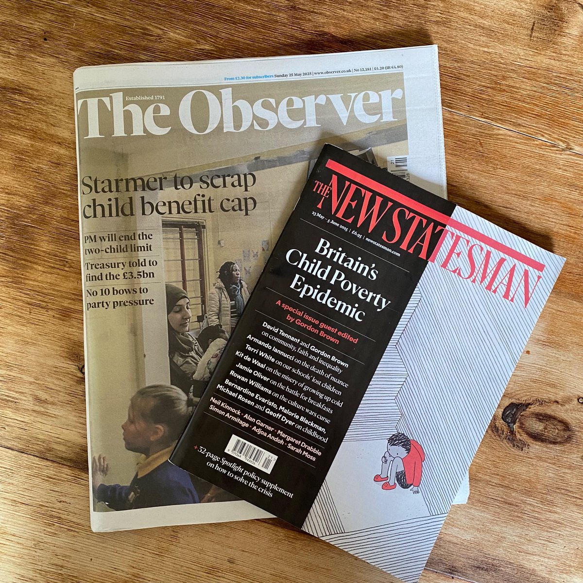 Tom Gatti (@tom_gatti) on Twitter photo Ending the two-child benefit cap is a central argument of the current <a href="/GordonBrown/">Gordon Brown</a> <a href="/NewStatesman/">The New Statesman</a> guest edit on child poverty. Gratifying to see that No 10 is paying attention Ending the two-child benefit cap is a central argument of the current <a href="/GordonBrown/">Gordon Brown</a> <a href="/NewStatesman/">The New Statesman</a> guest edit on child poverty. Gratifying to see that No 10 is paying attention