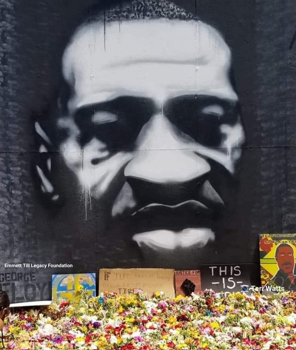 Today, we hold space and remember
#GeorgeFloyd. 🕊 Our thoughts and prayers continue for his family.
#SayHisName ✊🏽🙏🏽🕊
"What happens to any of us anywhere in the world, had better be the business of all of us" -#MamieTillMobley
Mother of #EmmettTill.
📷 ETLF
George Floyd Square