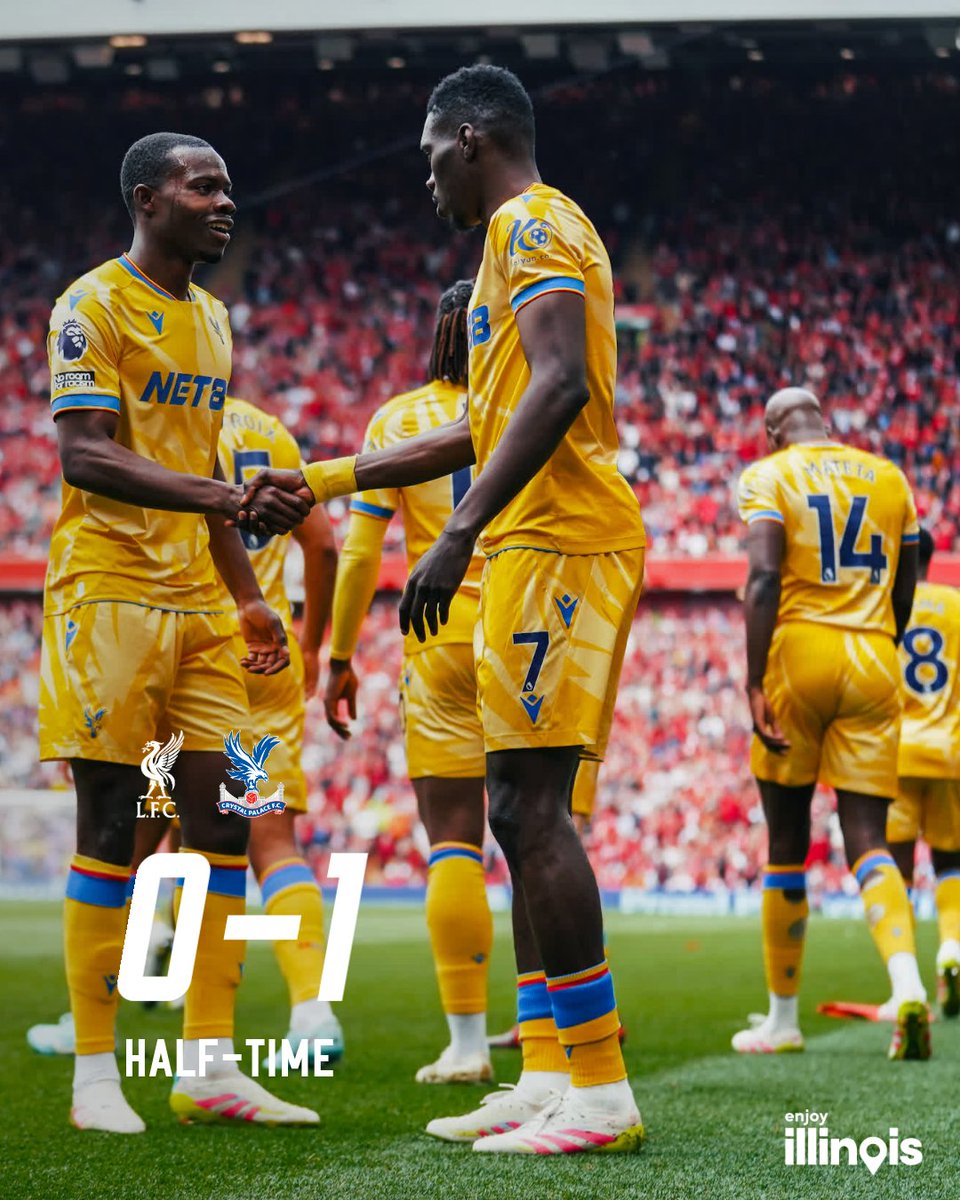 We lead at the break 🫡

#CPFC // #LIVCRY