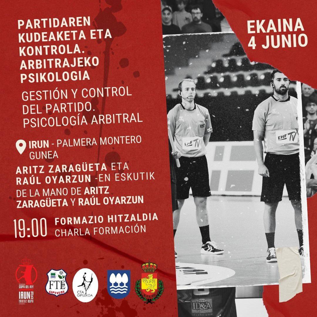 🔉FORMACIÓN!

Aprovechando que viene la Copa del Rey a Irun, la <a href="/BGipuzkoa/">Balonmano Gipuzkoa</a> ha organizado distintas formaciones. Y para el CTA también tenemos la nuestra!

Apuntad!
🗓️4 de junio
🕒19:00
📍Palmera Montero, Irun

🔗Inscripción en el formulario forms.gle/UhWE4FLqpUBxxE…

Os esperamos!