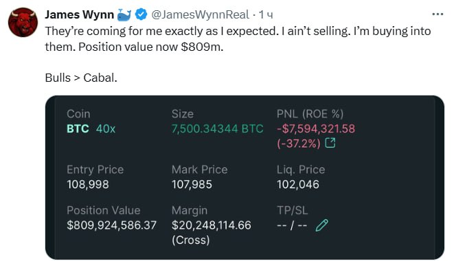 The same whale that longed $1 billion worth of bitcoin continues to hold its position.