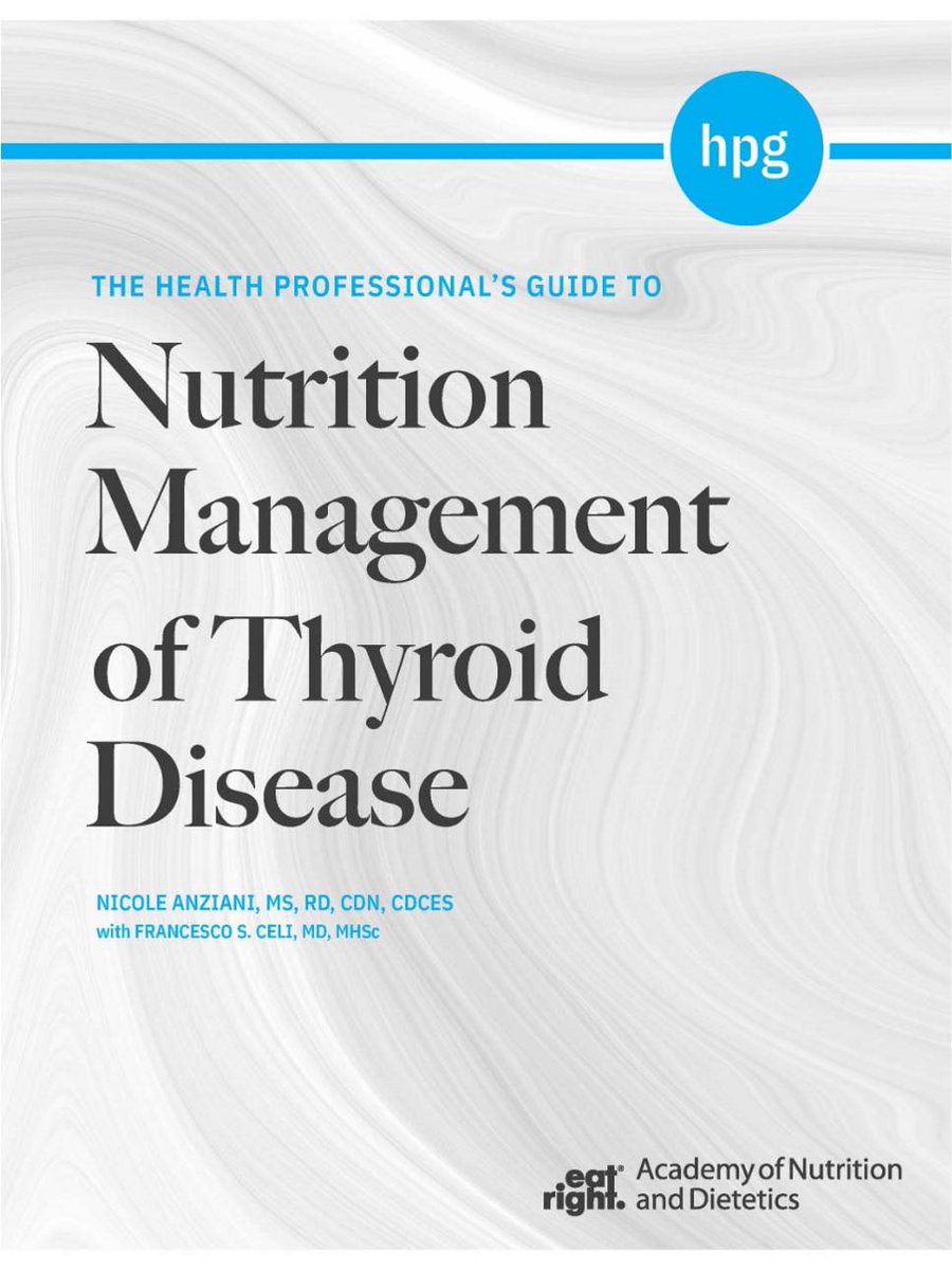 Do you work with patients or clients with thyroid disease?

📖 Today on #WorldThyroidDay, check out the "Health Professional's Guide to Nutrition Management of Thyroid Disease" to brush up on your knowledge: sm.eatright.org/ThyroidX

#eatrightPRO #dietetics #ThyroidHealth