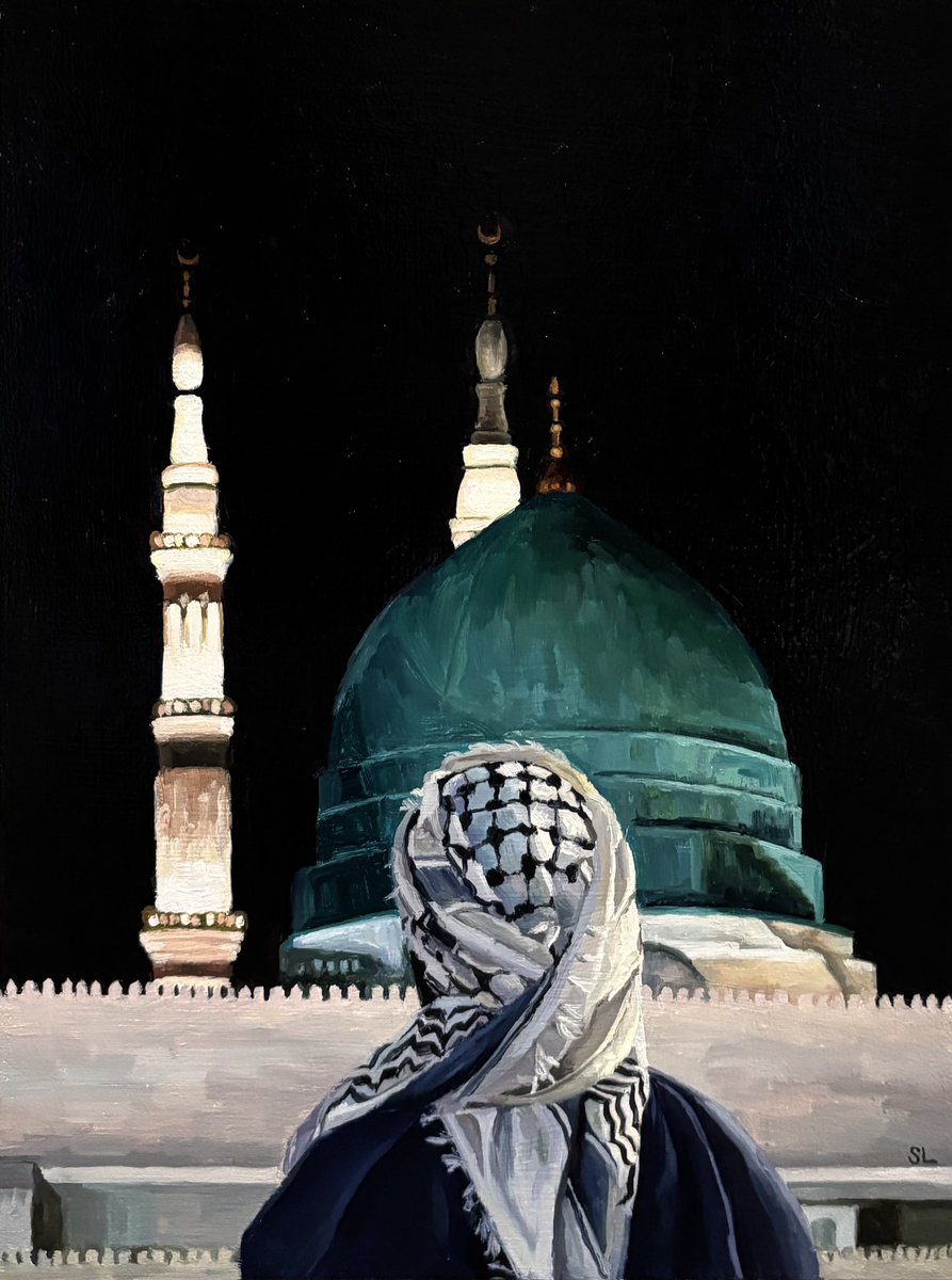 My new oil painting, The Prophet’s Mosque