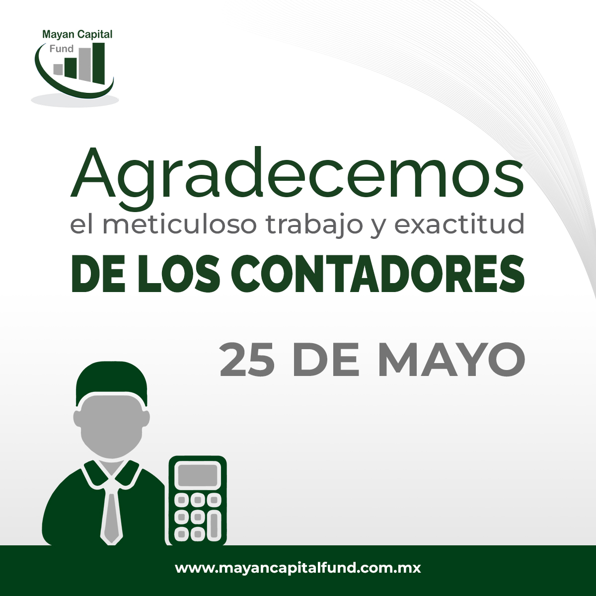 MayanCapital's tweet photo. Detrás de cada balance bien hecho, hay un contador comprometido con la excelencia. Hoy es su día, y es momento de reconocer su esfuerzo y profesionalismo. https://t.co/ldwIKgDmrc
