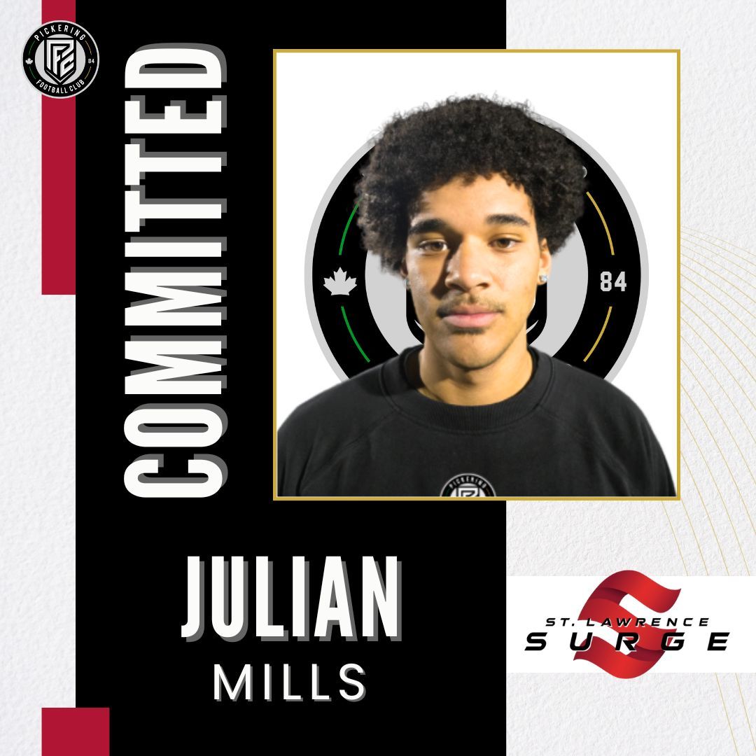 🎉 Congratulations to Pickering FC’s L1O U20 Men’s player, Julian Mills, on his commitment to St. Lawrence College to continue his post-secondary education and soccer journey! We’re proud of you, Julian! 👏🔥

#PFCProud #DestinationClub