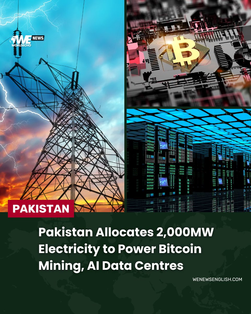 🇵🇰 Pakistan allocates 2,000MW to power crypto and AI data centres Move  aims to monetise surplus energy and attract foreign investment Repurposing  idle coal plants like Sahiwal and Port Qasim under review