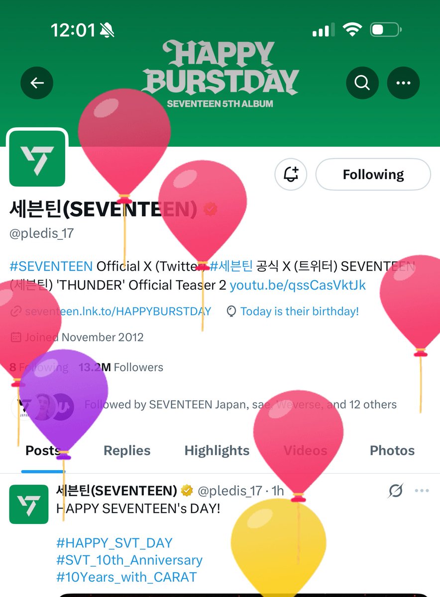 Happy 10th Anniversary, SEVENTEEN 💎🩷

giveaway!!
— 1 winner of ₱1,000 
— rt, mbf, tag 3 mutuals
— ends on June 07

#HAPPY_BURSTDAY 
#10Years_with_CARAT 
#SVT_10th_Anniversary 
#HAPPY_SVT_DAY