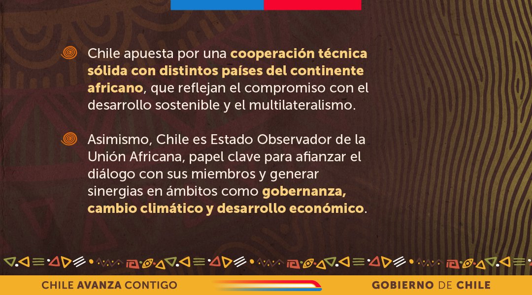 ¡Hoy es el #DíadeÁfrica! 🌍
Saludamos a los países de la Unión Africana, anteriormente la Organización para la Unidad Africana (OUA).
Nuestra política exterior apuesta por la cooperación técnica con distintos países del continente, para generar sinergias en distintos ámbitos.