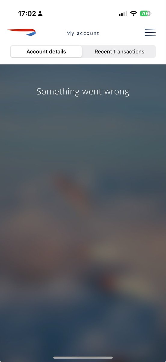 nicomonkeyboy's tweet photo. @British_Airways is the app down? https://t.co/Jg6YMFhLOK
