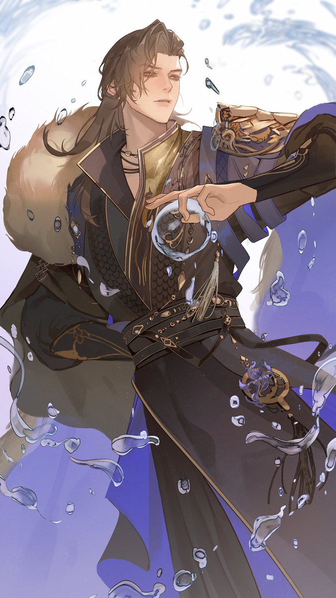 #逆水寒手游 #风少微
 怒潮重浪，星吞浪野