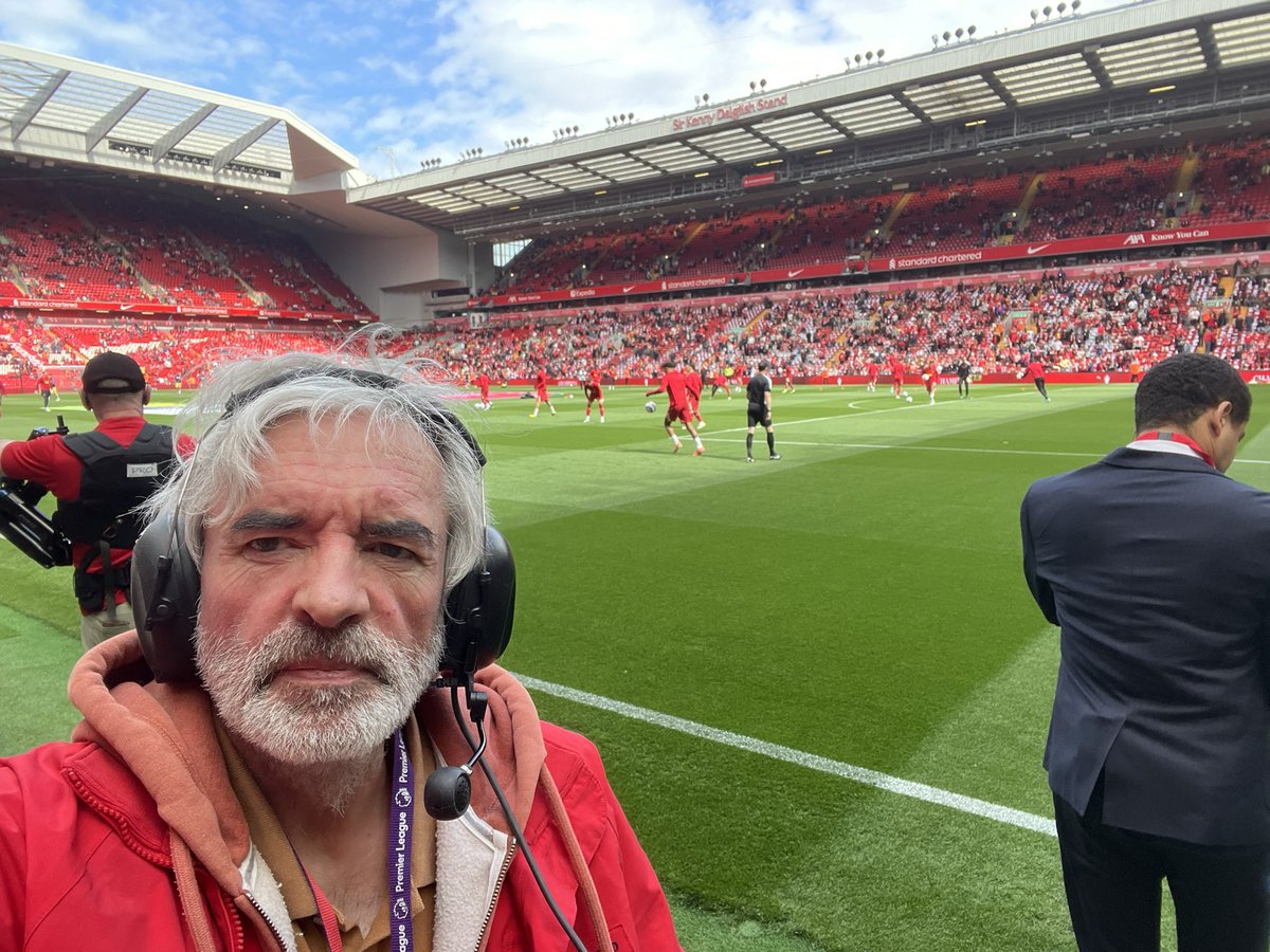 Sunny but windy at Anfield