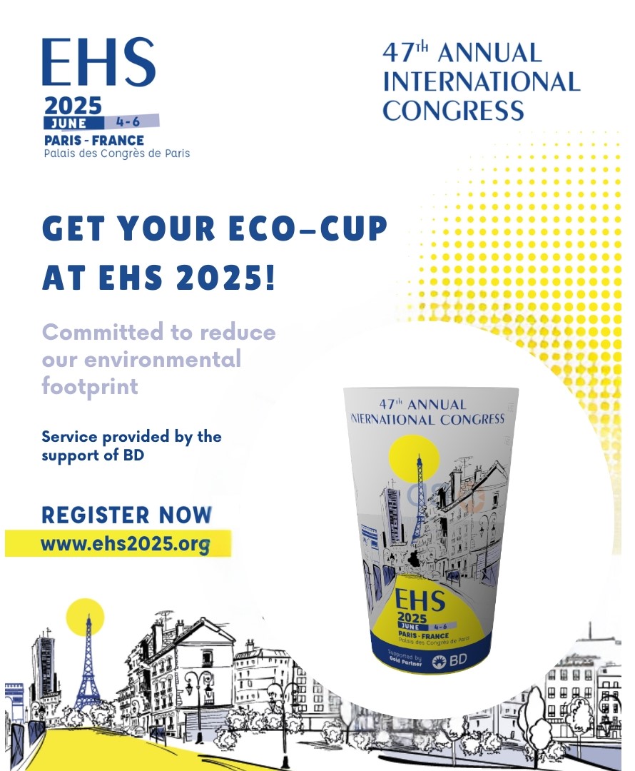 EHS2025Paris (@ehs2025paris) on Twitter photo Introducing the EHS 2025 Eco Cup!
We're reducing our environmental footprint, all attendees get a reusable cup!
âś… Pick it up next to the cloakroom (Level 1)
âś… Use it throughout the Congress
🔗 Learn more: ehs2025.org/practical-info…
<a href="/eurohernias/">European Hernia Society</a>
#WeAreEHS #HerniaCongress Introducing the EHS 2025 Eco Cup!
We're reducing our environmental footprint, all attendees get a reusable cup!
âś… Pick it up next to the cloakroom (Level 1)
âś… Use it throughout the Congress
🔗 Learn more: ehs2025.org/practical-info…
<a href="/eurohernias/">European Hernia Society</a>
#WeAreEHS #HerniaCongress