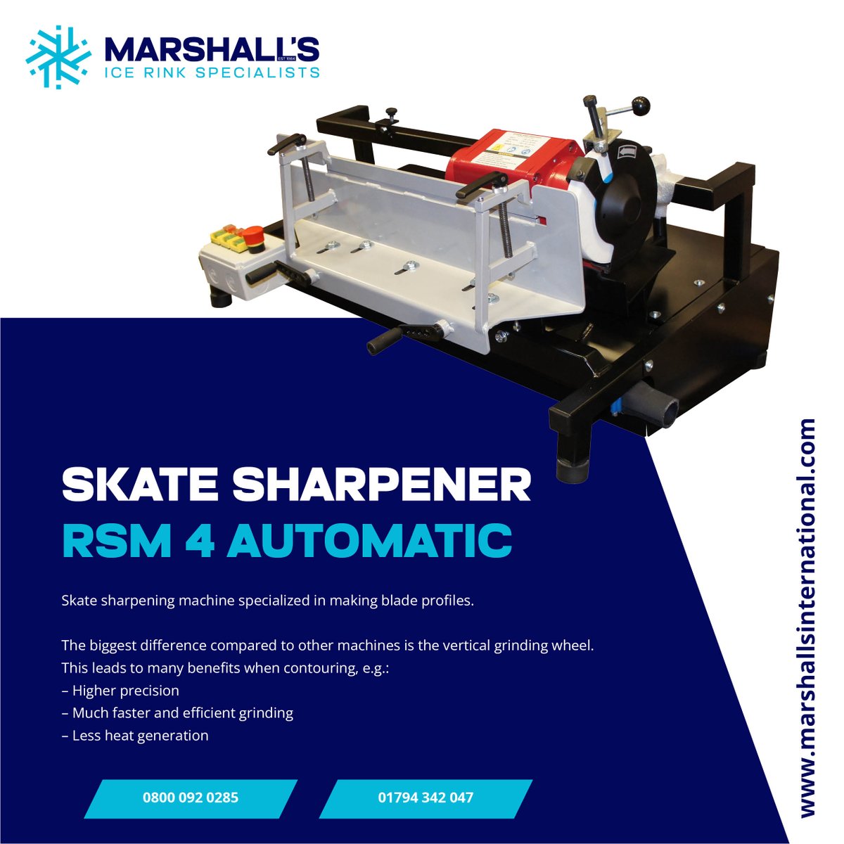 🔧 Need a fine edge? 

Our automatic and manual skate sharpeners deliver consistent results every time. 

Upgrade your rental setup now. marshallsinternational.com

#SkateSharpeners #PrecisionEdge #IceReady