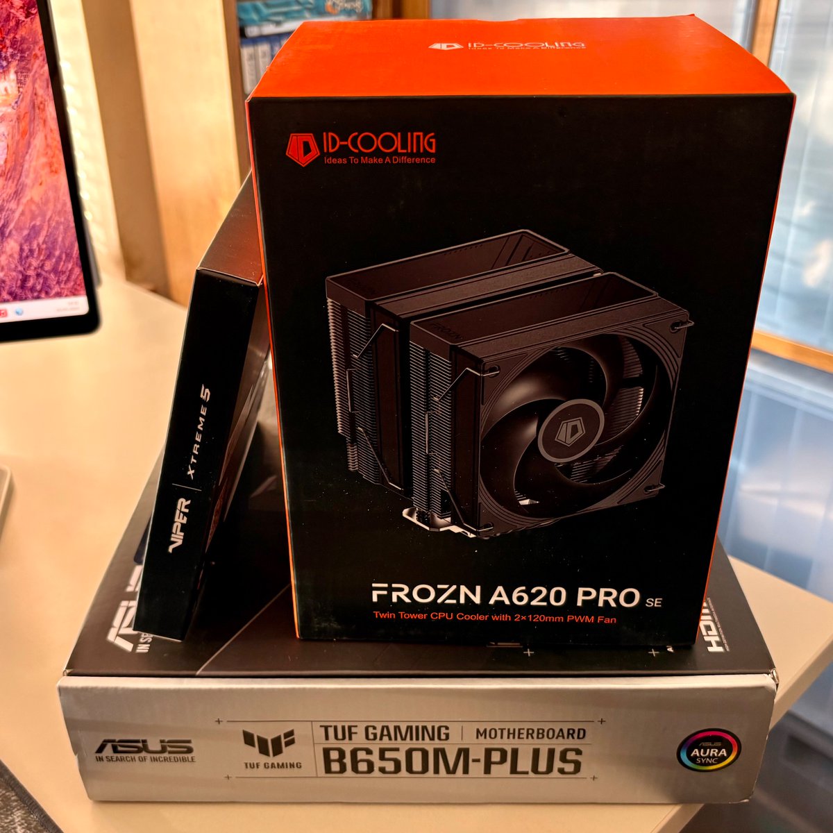 Parts are landing for our first #PCBuild in a while. Our trusty 9th-gen i7 #FlightSim rig is about to get a serious upgrade—with a Ryzen 9000 series CPU at the helm. More to come…