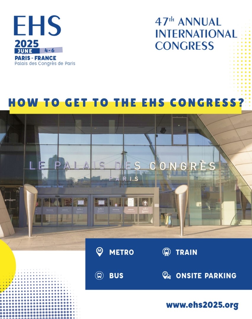 EHS2025Paris (@ehs2025paris) on Twitter photo Heading to EHS 2025?
📍 Palais des Congrès, Paris
🚇 Metro Line 1 – Porte Maillot (Exit 3)
🚉 RER C/E – Neuilly – Porte Maillot
🚌 Buses: 43, 73, 82, 244, PC
✈️ From CDG Airport: RER + Metro 1
ehs2025.org/practical-info…
<a href="/eurohernias/">European Hernia Society</a>
#WeAreEHS #EHS2025Paris Heading to EHS 2025?
📍 Palais des Congrès, Paris
🚇 Metro Line 1 – Porte Maillot (Exit 3)
🚉 RER C/E – Neuilly – Porte Maillot
🚌 Buses: 43, 73, 82, 244, PC
✈️ From CDG Airport: RER + Metro 1
ehs2025.org/practical-info…
<a href="/eurohernias/">European Hernia Society</a>
#WeAreEHS #EHS2025Paris