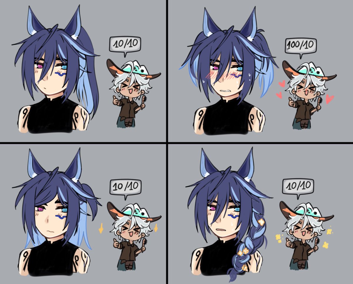 Trying out new hairstyles with Ur bf ✨
#ifa #ororon #ifaron