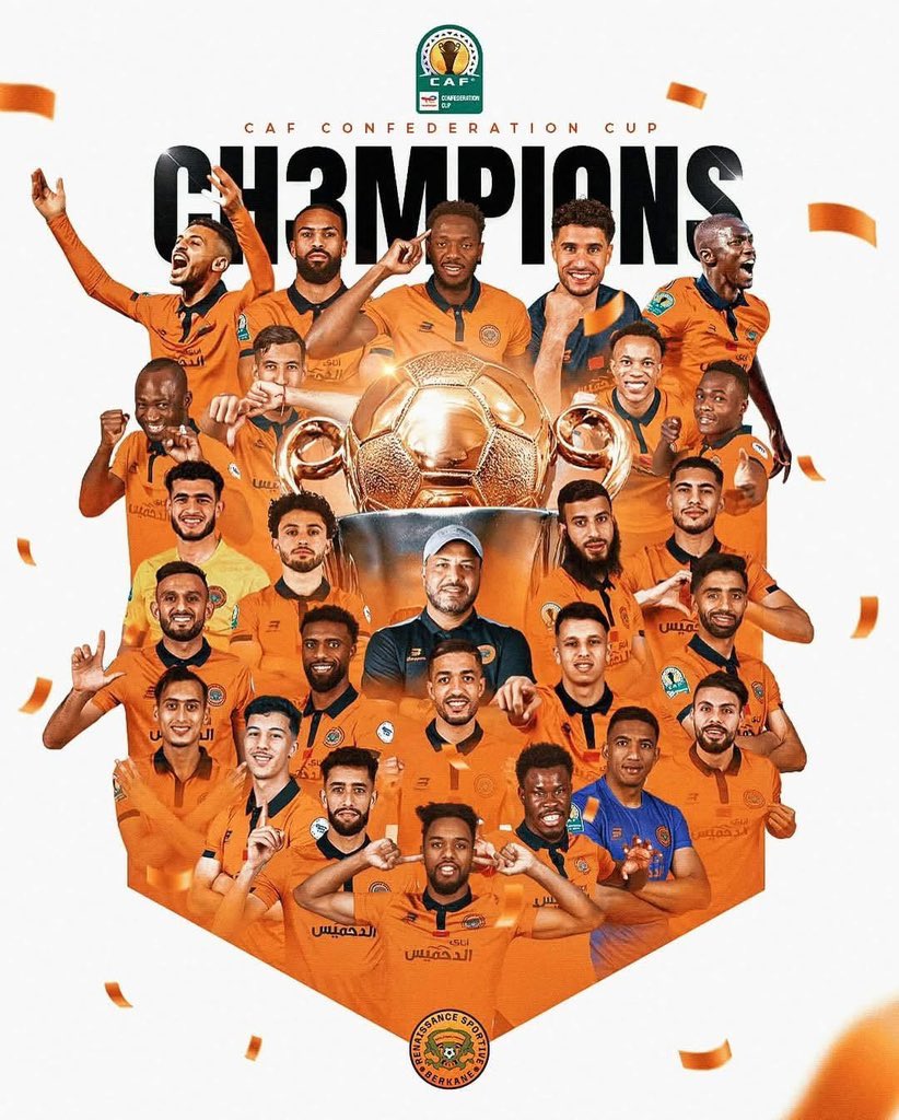 ألف مبروك التتويج الثالث لنهضة بركان بلقب كأس الاتحاد الأفريقي، وكل الأماني له بنجاح مماثل في دوري أبطال أفريقيا ابتداء من الموسم القادم.