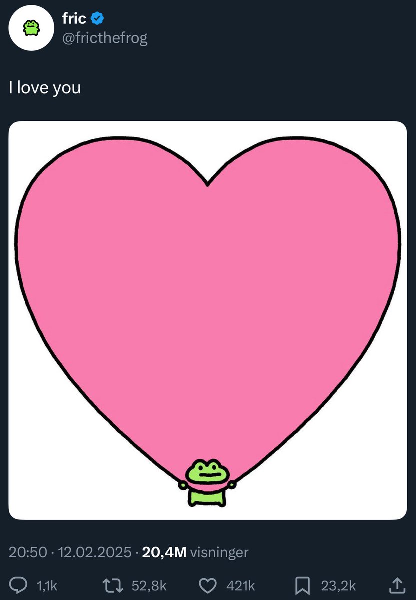 VigilSol_'s tweet photo. @itsFoxCrypto No doubt it’s $Fric and heres why:

55,000+ followers on X. 💚
1,000,000,000+ Views on GIPHY. 👀
20m+ Impressions / Post. 🚀
675k+ IG Followers. 👥

@fricthefrog  is ready to ride this bullrun like no other!

Watch when the FOMO Sets in. https://t.co/YBQ3RSxshP