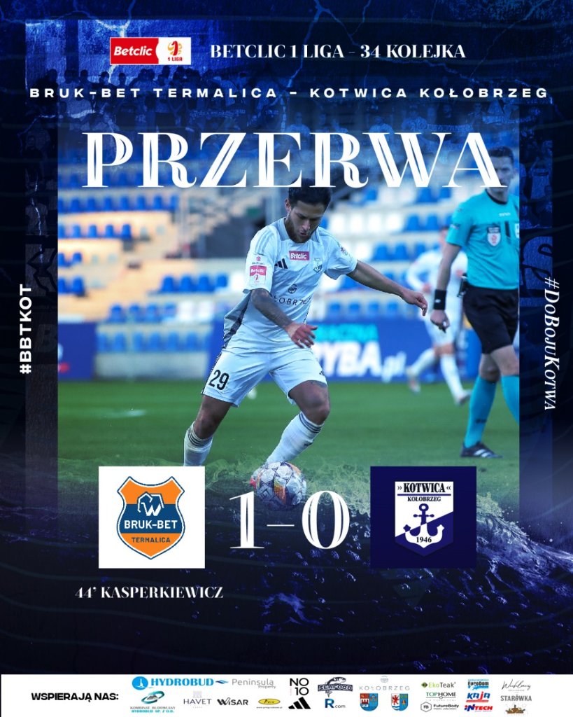 ⚪️🔵Pierwsza połowa dla gospodarzy.. WALCZYMY DO KOŃCA PANOWIE!!

#DoBojuKotwa #RAZEMSILNIEJSI #BBTKOT